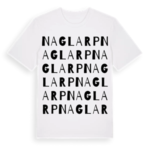 Naglarp ordlek t-shirt – ekologisk bomull t-shirt från Pinshirt