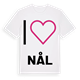 Jag älskar Nål t-shirt stort tryck