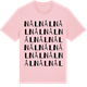 Pink Cotton t-shirt med Nål ordlek t-shirt
