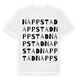 White t-shirt med Nappstad ordlek t-shirt