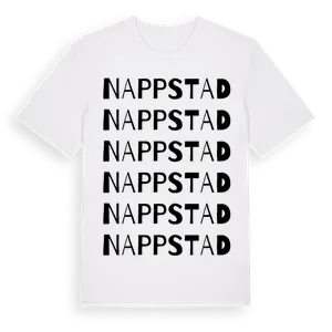 Nappstad ordlek t-shirt – ekologisk bomull t-shirt från Pinshirt