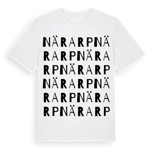 Närarp ordlek t-shirt – ekologisk bomull t-shirt från Pinshirt