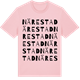 Pink Cotton t-shirt med Närestad ordlek t-shirt