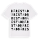 White t-shirt med Närestad ordlek t-shirt