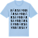 Blue Soul t-shirt med Närsbyn ordlek t-shirt