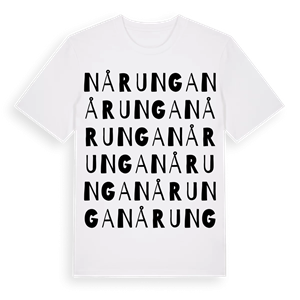 Nårunga ordlek t-shirt – ekologisk bomull t-shirt från Pinshirt