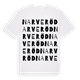 White t-shirt med Narveröd ordlek t-shirt