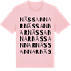 Pink Cotton t-shirt med Näs Sannar ordlek t-shirt