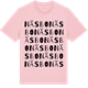 Pink Cotton t-shirt med Näsbo ordlek t-shirt