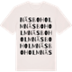 Vintage White t-shirt med Näsboholm ordlek t-shirt
