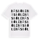 White t-shirt med Näsböle ordlek t-shirt