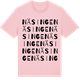Pink Cotton t-shirt med Näsinge ordlek t-shirt