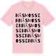 Pink Cotton t-shirt med Näsmossen ordlek t-shirt