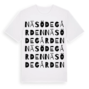 Näsödegården ordlek t-shirt – ekologisk bomull t-shirt från Pinshirt