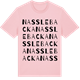Pink Cotton t-shirt med Nasslebacka ordlek t-shirt