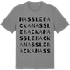 Mid Heather Gray t-shirt med Nasslebacka ordlek t-shirt