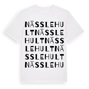 Nässlehult ordlek t-shirt – ekologisk bomull t-shirt från Pinshirt