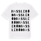 Nassleröd ordlek t-shirt