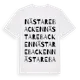 White t-shirt med Nästarebacken ordlek t-shirt