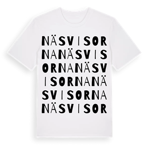 Näsvisorna ordlek t-shirt – ekologisk bomull t-shirt från Pinshirt