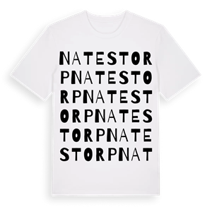 Natestorp ordlek t-shirt – ekologisk bomull t-shirt från Pinshirt