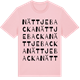 Pink Cotton t-shirt med Nättjebacka ordlek t-shirt