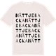 Vintage White t-shirt med Nättjebacka ordlek t-shirt