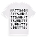 White t-shirt med Nättsjö ordlek t-shirt