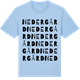 Blue Soul t-shirt med Nedergård ordlek t-shirt