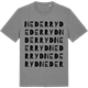Mid Heather Gray t-shirt med Nederryd ordlek t-shirt