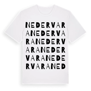 Nedervara ordlek t-shirt – ekologisk bomull t-shirt från Pinshirt
