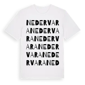 Nedervara ordlek t-shirt – ekologisk bomull t-shirt från Pinshirt