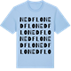 Blue Soul t-shirt med Nedflo ordlek t-shirt