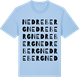 Blue Soul t-shirt med Nedre Berg ordlek t-shirt