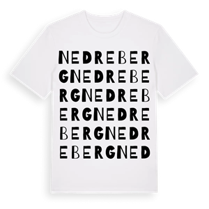 Nedre Berg ordlek t-shirt – ekologisk bomull t-shirt från Pinshirt
