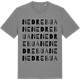 Mid Heather Gray t-shirt med Nedre Buane ordlek t-shirt