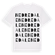 White t-shirt med Nedre Dale ordlek t-shirt