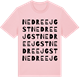 Pink Cotton t-shirt med Nedre Ejgst ordlek t-shirt