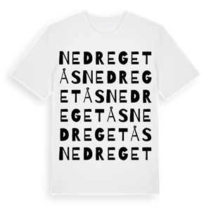 Nedre Getås ordlek t-shirt – ekologisk bomull t-shirt från Pinshirt
