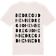 Vintage White t-shirt med Nedre Gudhem ordlek t-shirt