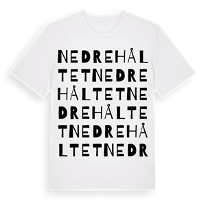 Nedre Håltet ordlek t-shirt – ekologisk bomull t-shirt från Pinshirt