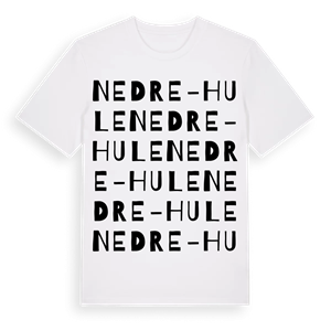 Nedre-Hule ordlek t-shirt – ekologisk bomull t-shirt från Pinshirt