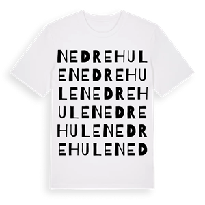 Nedre Hule ordlek t-shirt – ekologisk bomull t-shirt från Pinshirt