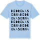 Blue Soul t-shirt med Nedre Kaserna ordlek t-shirt