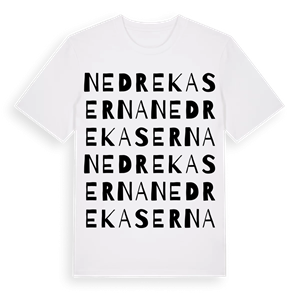 Nedre Kaserna ordlek t-shirt – ekologisk bomull t-shirt från Pinshirt