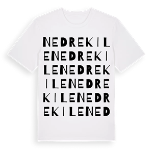 Nedre Kile ordlek t-shirt – ekologisk bomull t-shirt från Pinshirt