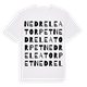 White t-shirt med Nedre Leatorpet ordlek t-shirt