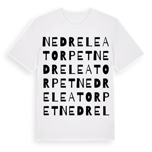 Nedre Leatorpet ordlek t-shirt – ekologisk bomull t-shirt från Pinshirt