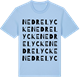 Blue Soul t-shirt med Nedre Lycke ordlek t-shirt