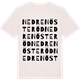 Vintage White t-shirt med Nedre Nösteröd ordlek t-shirt